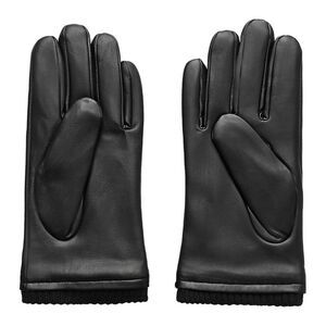 French Connection Mens Classic Leather Gloves / Black